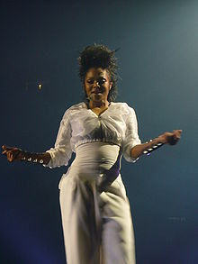 Jackson performing on her Rock Witchu Tour in 2008