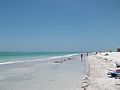 Beach on Gulf side of key