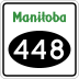 Provincial Road 448 marker