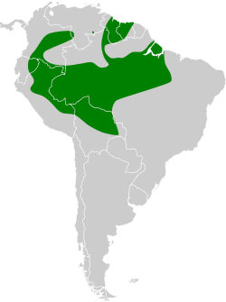 Distribución geográfica de la cardenilla capirroja.