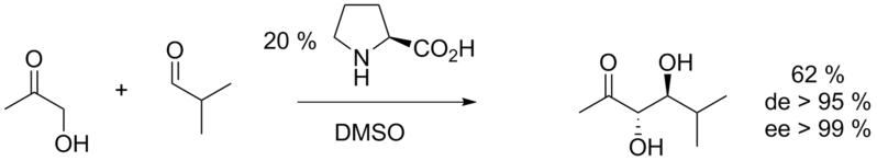 Файл:Proline-catalyzed aldol reaction.png