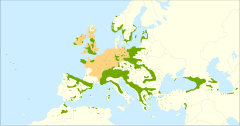 Distribución natural de Taxus baccata