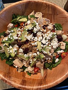 A large mixed salad