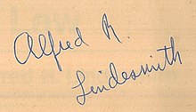 Alfred R Lindesmith signature.jpg