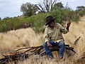 Angas Downs Ranger David Wongway on Angas Downs, NT