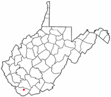 Location of Welch, West Virginia