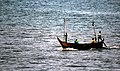 Canoe at sea