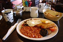 A full Irish breakfast served in Cork