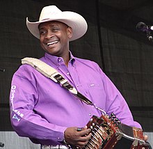 Geno Delafose at the New Orleans Jazz & Heritage Festival, 2006