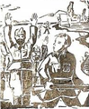 Karposh arresting Chetniks WWII (animation from Nash Vesnik 1962