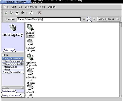 Main window of the same version, the very first one shown publicly.