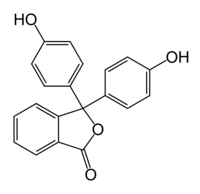 Skeletal formula of phenolphthalein