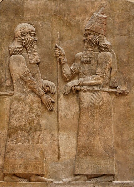 File:Sargon II and dignitary.jpg