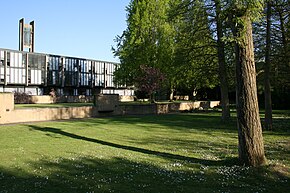 A view of the gardens around staircases 12-9