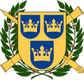 Inescutcheons for style in the arms of the Swedish Collegium of Arms.