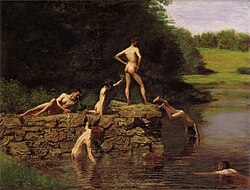 Thomas Eakins, The Swimming Hole (1885)