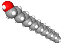 Space-filling model of 1-heptadecanol