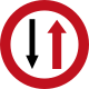 Yield to oncoming traffic