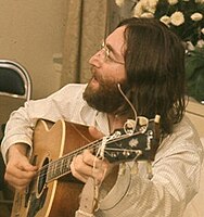 John Lennon rehearsing Give Peace A Chance, in Canada, 1969