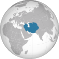 Locator map of the Timurid Empire, c. 1400.