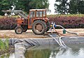 A pump powered by a tractor's PTO