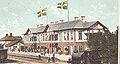 Bollnäs railroad hotel & station. Picture from a postcard around 1880.