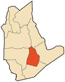 Location of Tamanrasset commune within Tamanrasset Province