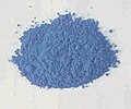 Egyptian blue, the first artificial pigment, created in the third millennium BC in Ancient Egypt by grinding sand, copper and natron, and then heating them. It was often used in tomb paintings and funereal objects to protect the dead in their afterlife.