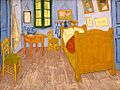 《在阿爾的臥室》（Vincent`s Bedroom in Arles），1887年，收藏於奧塞美術館