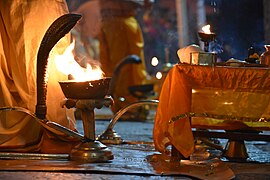 Aarati at Pashupatinath temple, Nepal