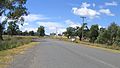 Railway level crossing and turnoff to Mudgee via Wollar, just north of the village of Bylong