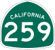 State Route 259 marker