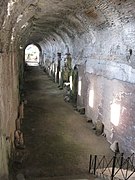 Una vista del antiguo criptopórtico localizado en la residencia papal veraniega en Castel Gandolfo