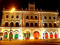 Rossio railway station at night