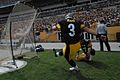 Kicker Jeff Reed warms up against Cincinnati