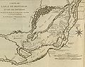 A map of the island of Montreal and surrounding area, 1744.