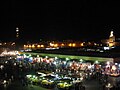 Djemaa el Fna square by night