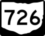 State Route 726 marker