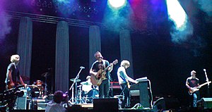 OneRepublic performing at the Burswood Dome, Perth, Western Australia, March 2008