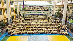 PNHS Teaching staff posing for a picture