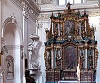 Altar-reliquary of St. Ursula and epitaph of Abbot Mikołaj Antoni Łukomski