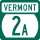 Vermont Route 2A marker