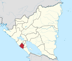 Location within Nicaragua