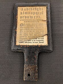 17th-Century English hornbook