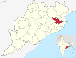 Location in Odisha