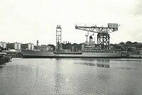 RFA Green Rover at Devonport Dockyard, Plymouth Navy Day, August 1977