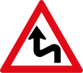 Double curve first to left