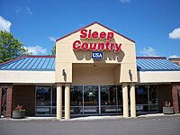 Exterior of Sleep Country USA store