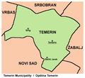 Map of Temerin municipality