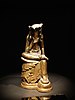 Semi-seated Bodhisattva Maitreya, Silla, early 7th c. Gilt bronze, h. 17.1 cm. National Museum of Korea.